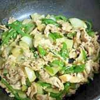 豚肉で青椒肉絲 ～野菜たっぷり、野菜の使い切りにも